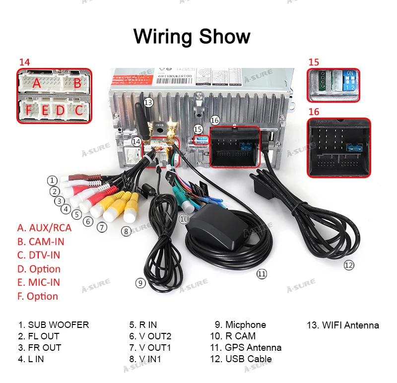 Sale A-Sure 2 Din Android 9.0 Radio GPS DVD Player Navigation For Mercedes Benz C-class W203 CLK G500 Viano Vito Class G-Class W463 36