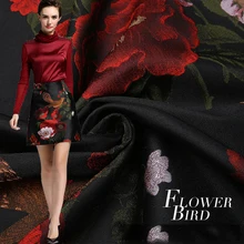 160 см ширина Высококачественная золотая нить жаккардовая модная ткань, Франция импорт ярд окрашенная ткань для женского платья, пальто