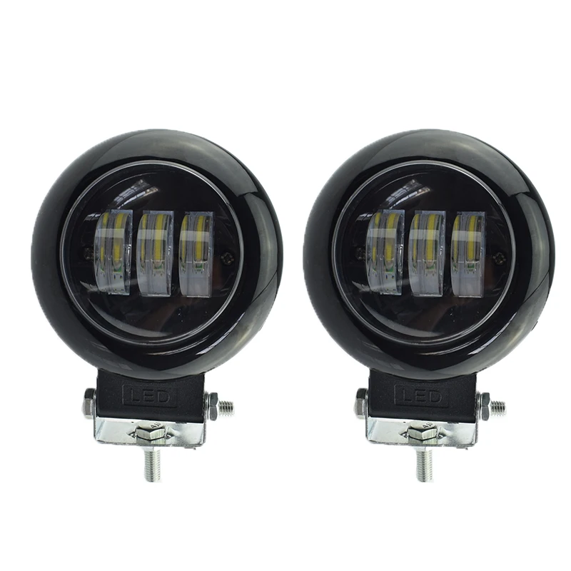 1pair motorcycle 12V 50W led headlights 6500K 4000lm high bright auxiliary driving font b lamp b
