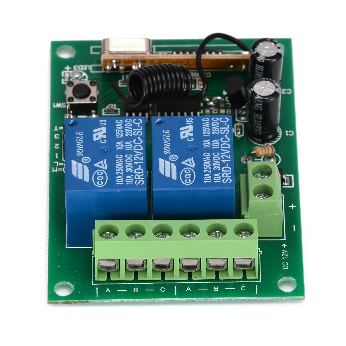 MAYITR 433MHZ Remote Control High Quality 12V Door Motor Controller Wireless Remote Control With Reciever Board