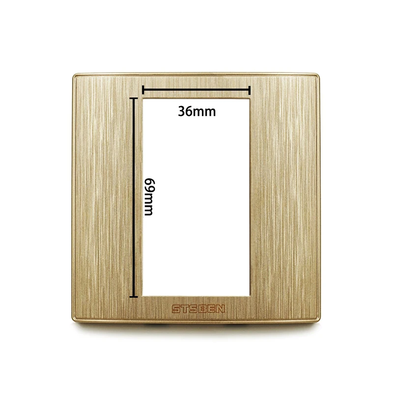 Golden Color Three Slot Blank Wall Panel new pic 2