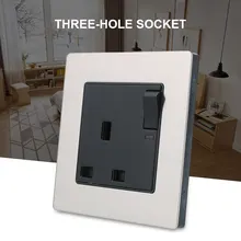С выключателем панель питания точка питания GPO розетка тонкая пластина настенная розетка прочный разъем адаптер настенное зарядное устройство DIY