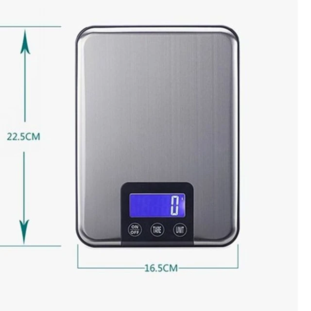 5kg/1g Household Kitchen Digital Scale With Glass Tray Lcd 2xaaa Battery  Food Baking Cake Cookies Dessert Diy Weight Measurement - Kitchen Scales -  AliExpress