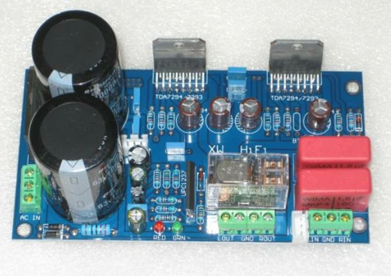Новый 2 канальный домашний усилитель мощности Fannyda TDA7293/TDA7294 с защитой звука