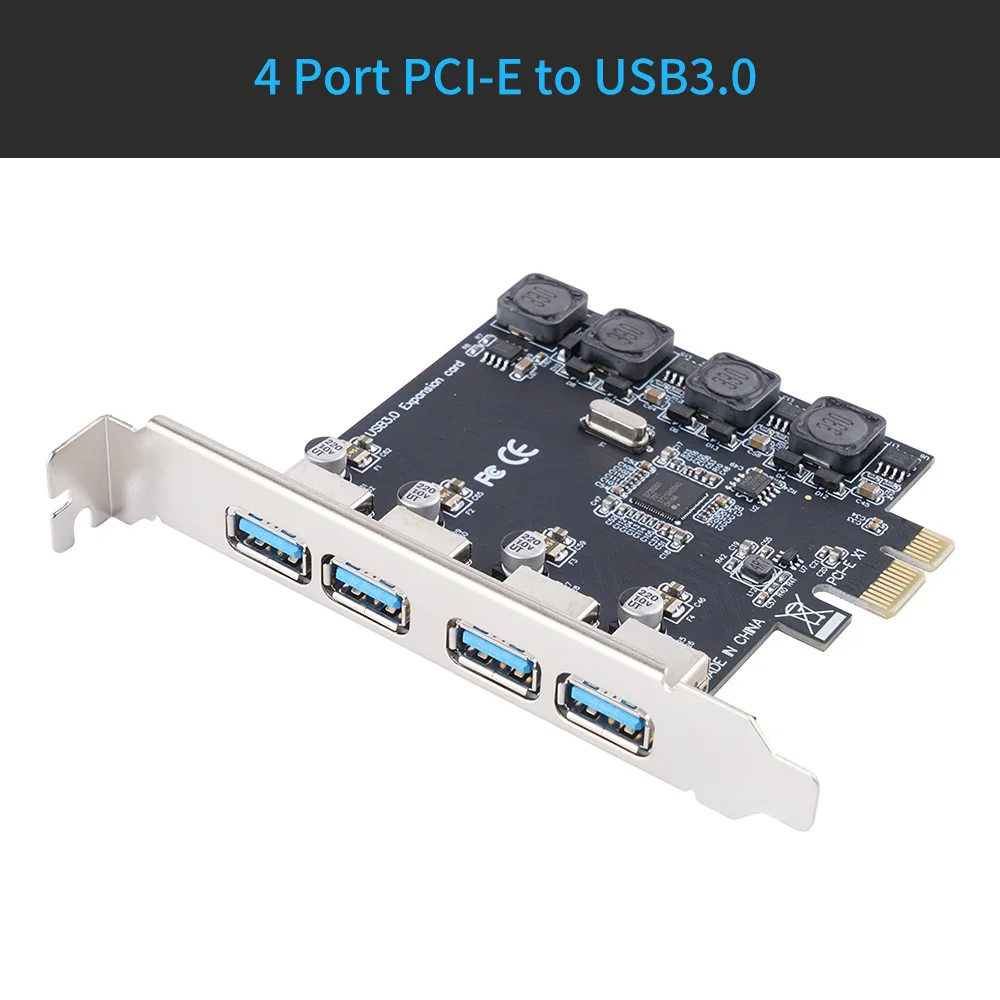 ORICO 2/4 порт PCIE к USB3.0 плата расширения PCIE X1 к USB3.0 адаптер горячей замены соответствует стандарту PCI Express2.0 Поддержка 5 Гбит/с - Цвет: Белый