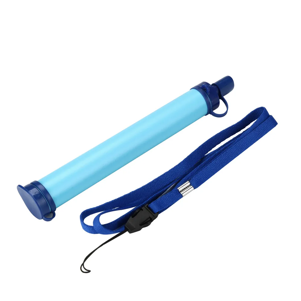 

Camping Hiking Emergency Life Survival Portable Purifier Water Filter Straw Gear 10.3