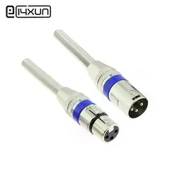 EClyxun 1 шт. XLR штекер 3 Pin штекер Женский Джек с длинным хвостом пружинный микрофон KTV балансный разъем