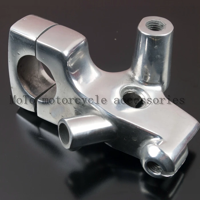 

1" 25mm polishing Motorcycle Mirror Base Mount Scooter Clutch Perch Holder For Honda Shadow 400 750 Steed 400 600 Magna 250 750