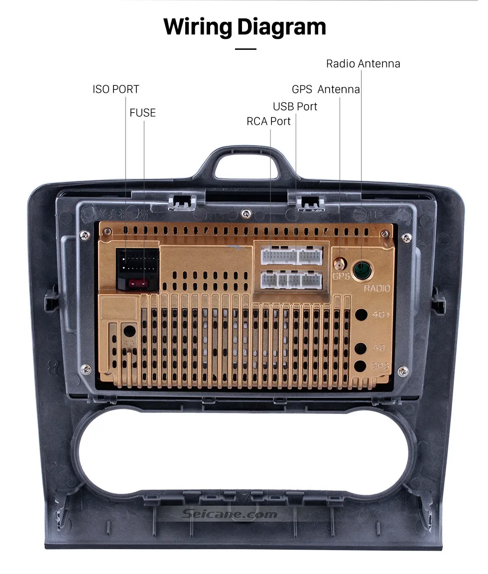 Seicane " Android 8,1 автомагнитола gps навигация мультимедийный плеер головное устройство для 2004 2005 2006 2007-2011 Ford Focus Exi AT