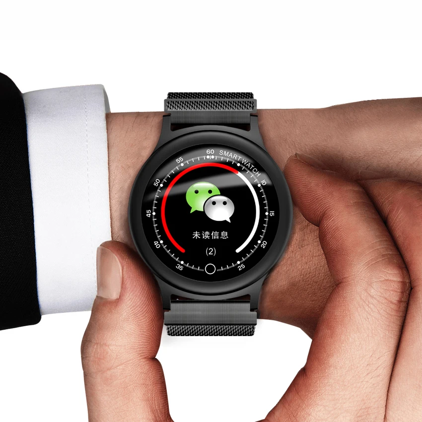

IP68 Waterproof Smart Watch Men Metal Strap Replacement Heart Rate Blood Pressure Monitor SNS Notifications Smartwatch For Men