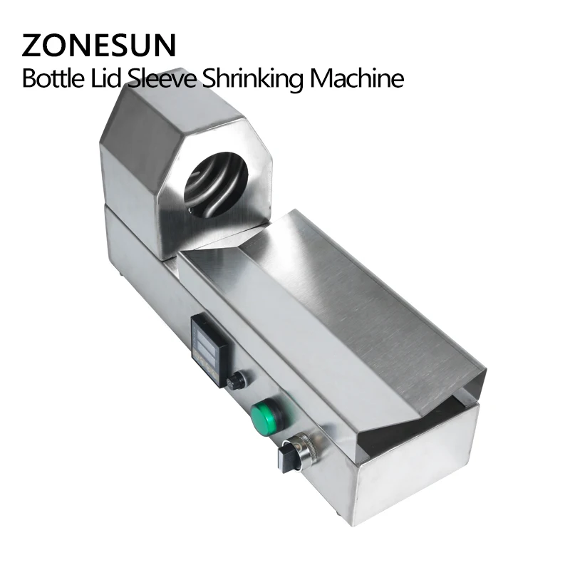 ZONESUN PVC tube shrinking machine bottle lid sleeve wine bottle cap capping shrinking tool equipment PVC PP POF film