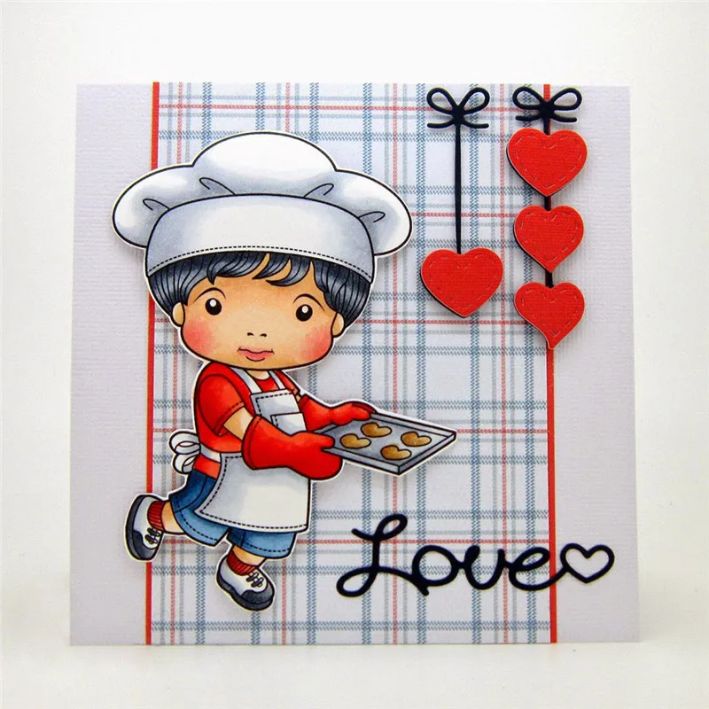 

Naifumodo Hanging Hearts & Love Word Die for Scrapbooking 2019 New Cutting Dies DIY Album Card Making Decor Paper Craft