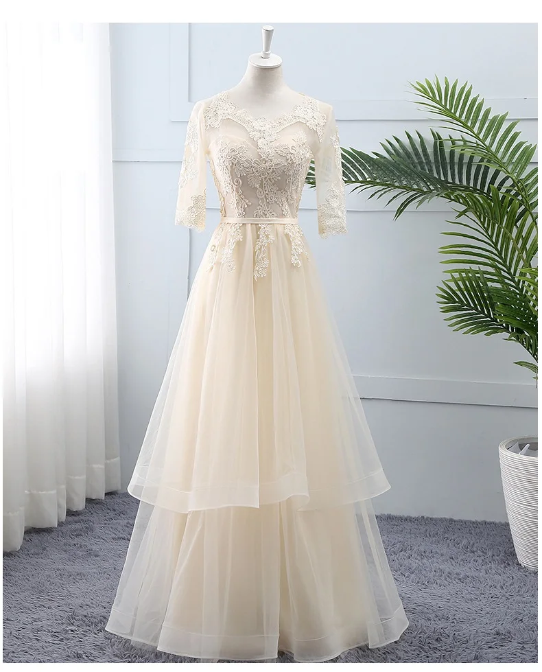 Длинное платье для подружки невесты, цвет шампанского, стиль, платье для торжеств, выпускного вечера, торжественная церемония, платье для вечеринки, vestidos de fiesta