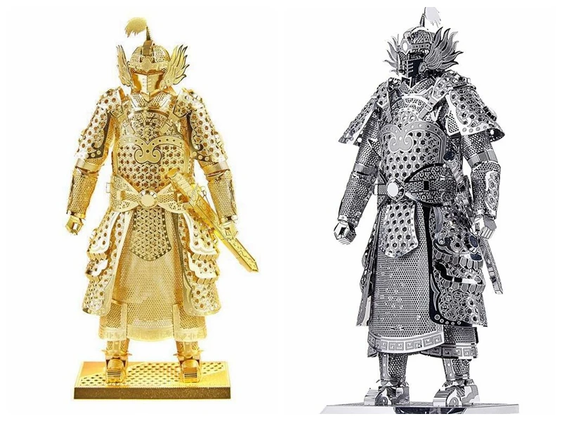 

Generals armor model Kids Educational Toys DIY Jigsaw Puzzle Metallic Nano Puzzle 3D Metal Model scale models cubos magicos