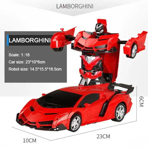 RC Car Transformation Robots Sports Vehicle Model  Robots Toys Cool Deformation Car Kids Toys  Gifts For Boys 7