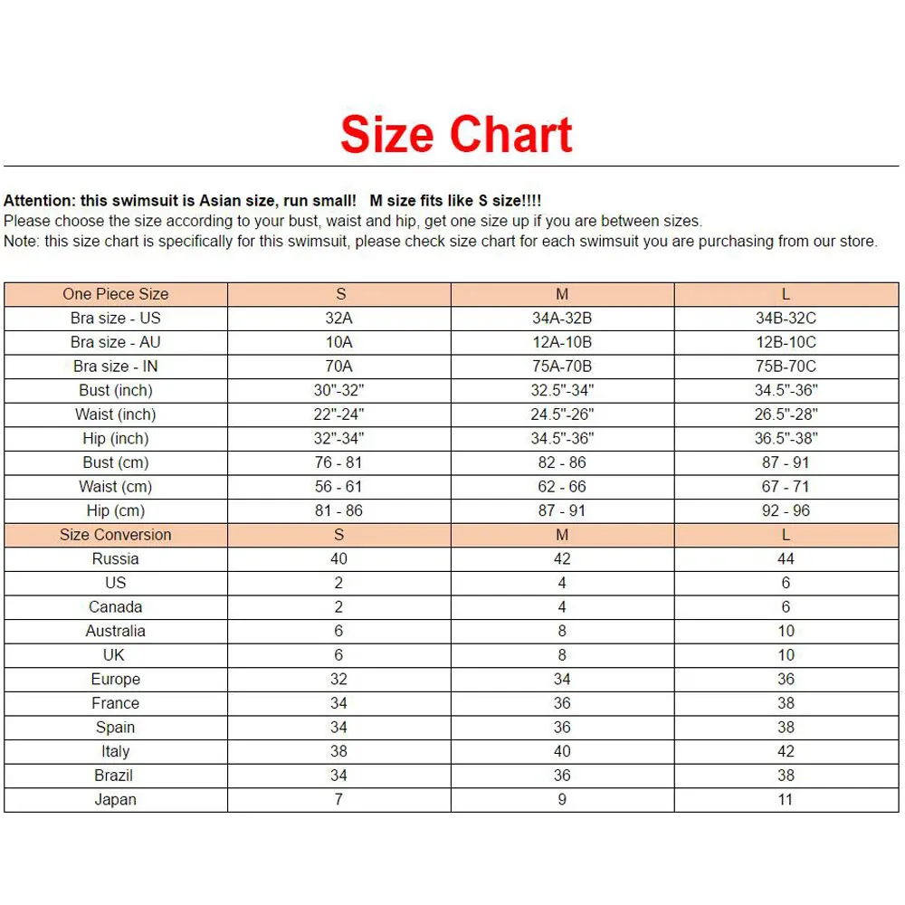 Female Neck Size Chart