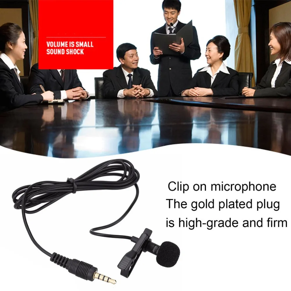 Мини петличный микрофон зажим для галстука микрофоны смартфон запись ПК клип на лацкане поддержка говорящая пение речи высокая