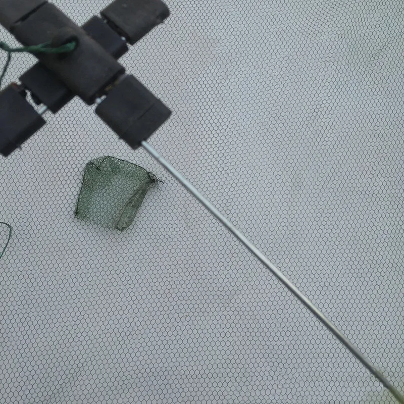 60x60cm 80x80cm 100x100cm Square Fishing Landing Net Trap Network for Catching Shrimp Crab Small Fishes Fishing Tool (8)