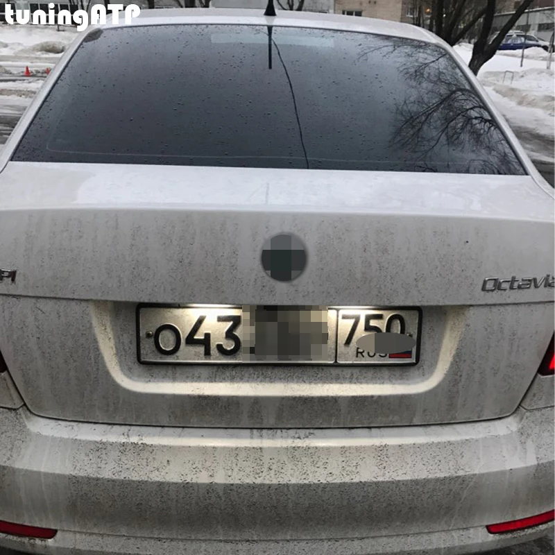 18-SMD светодиодный номерной знак светильник Модуль для SKODA Octavia Mk2 1Z A5 подтяжку лица/Roomster 5J супер яркий белый