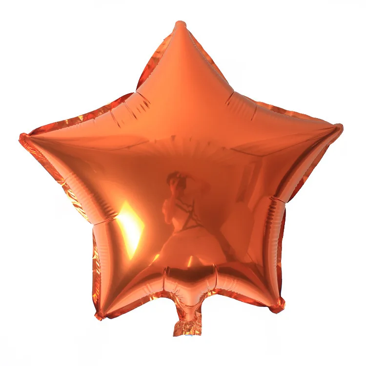 50 шт Детские вечерние воздушные шары из фольги цвета металлик розовый и голубой звезды в форме сердца гелиевые шары Свадебные украшения для дня рождения - Цвет: 5
