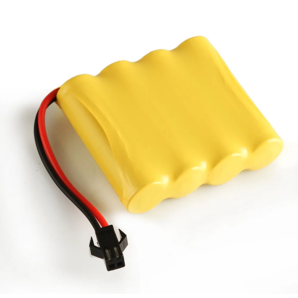 1 упаковка Anmas power 4,8 V 700mAh перезаряжаемая AA батарея RC Ni-Cd SM 2-контактный разъем игрушечного автомобиля Nicd батареи