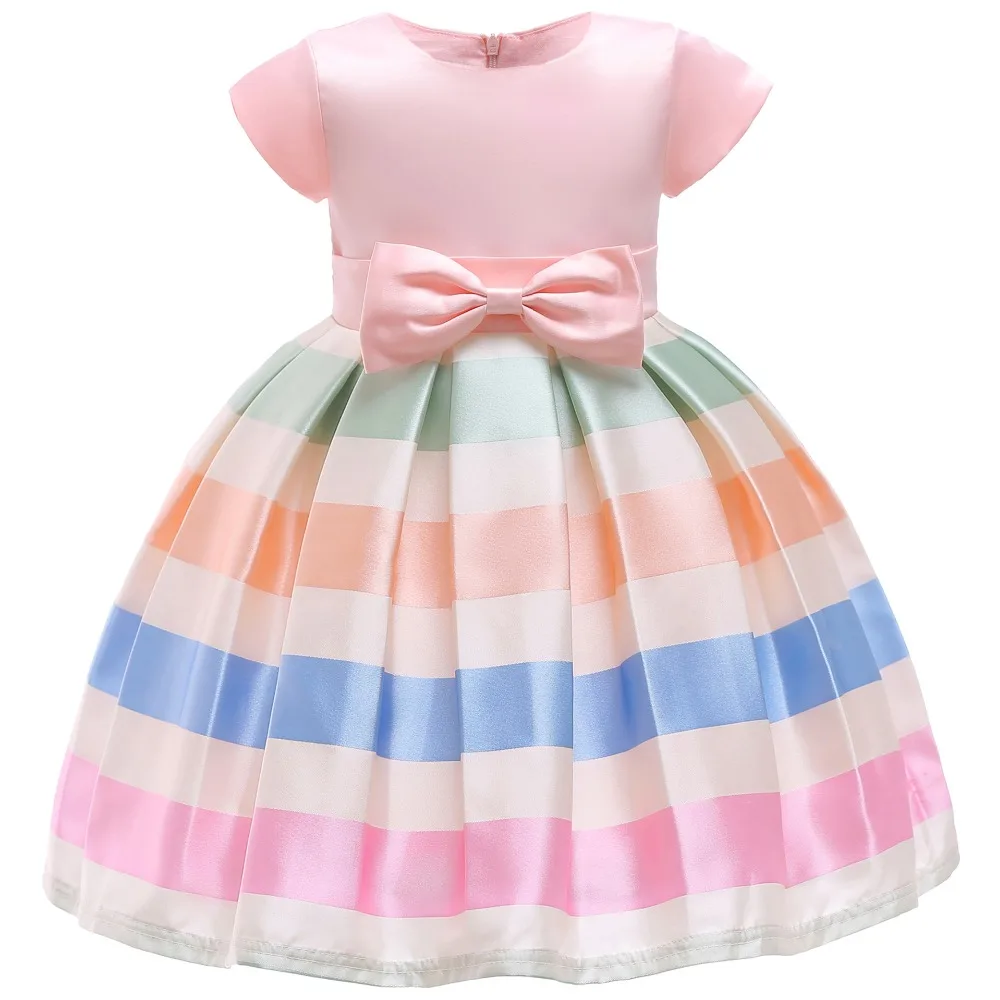 

Baby Girls Stripe Flower Dress Baby Girl Clothes Dresses Girls Children Girls Christmas Vestidos Costume Toddler Princess Dress