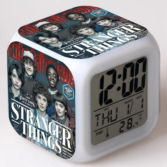 Movie Model Stranger Things LED Digital Alarm Clock Colorful Touch