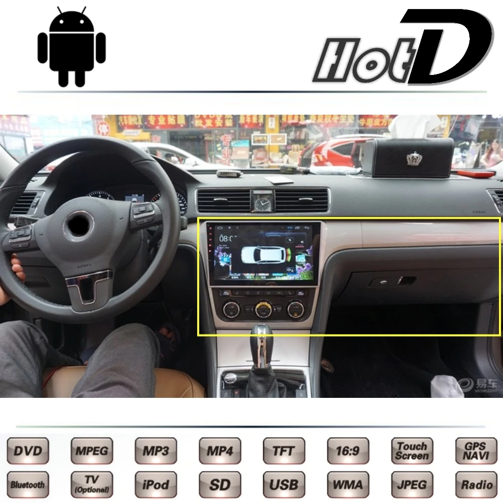 For VolksWagen VW PASSAT Dasher Quantum Santana Corsar Magotan Carat Car Multimedia DVD Player GPS Navigation Android Big Screen |