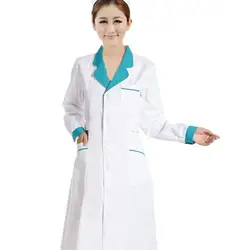 Surgicall одежда белое пальто с длинными рукавами доктор одежду стирать и против морщин Белый доктор unform