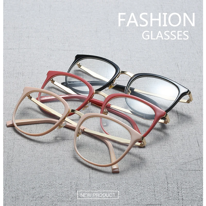 Оправа для очков, женские очки, компьютерные очки по рецепту, близорукость, оптические очки для женщин, прозрачные линзы, ацетатная оправа для очков, RS463