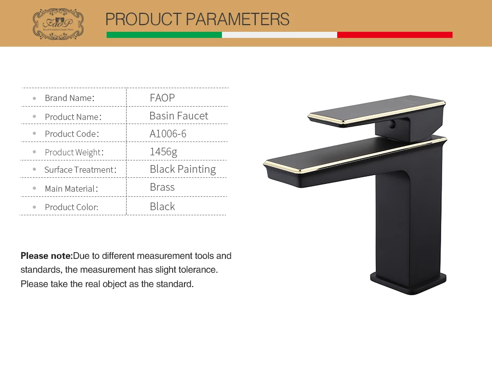 FAOP смесители для раковины, роскошный черный кран для ванной комнаты, смеситель для ванной комнаты, латунный кран для раковины, смеситель torneira do anheiro