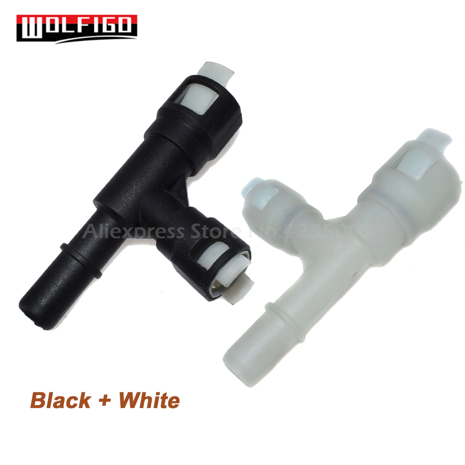 

WOLFIGO Black / White HVAC Heater Hose Connector 15055343, 19130058 for Suburban Tahoe Yukon 19257, 19257317, 19257318,15055342
