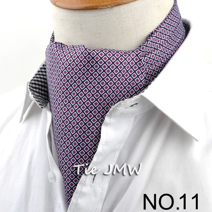 Мужской винтажный Свадебный формальный галстук для отдыха Ascot Scrunch самостоятельно Британский галстук из полиэстера