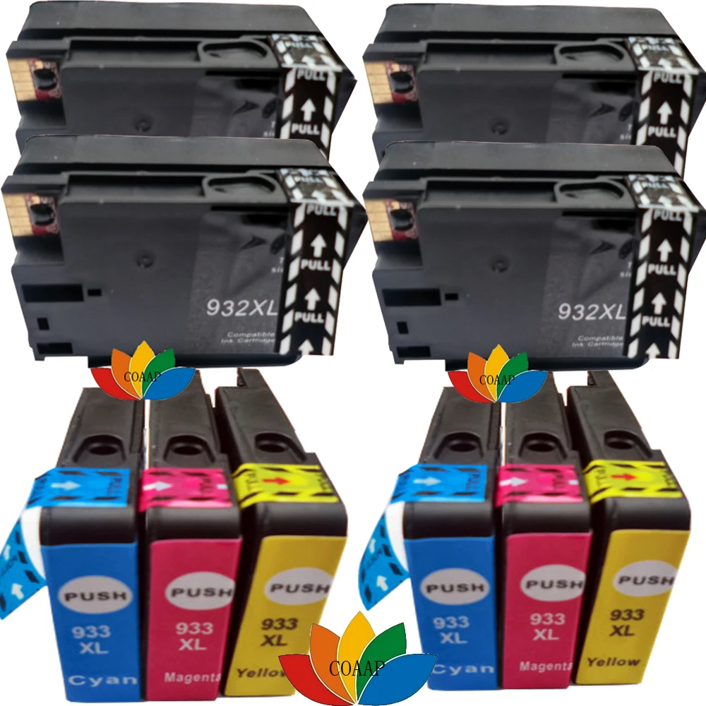 for HP Officejet 6700 7610 10PK 932 XL 933 XL Ink CN053A//CN054A//CN055A//CN056A
