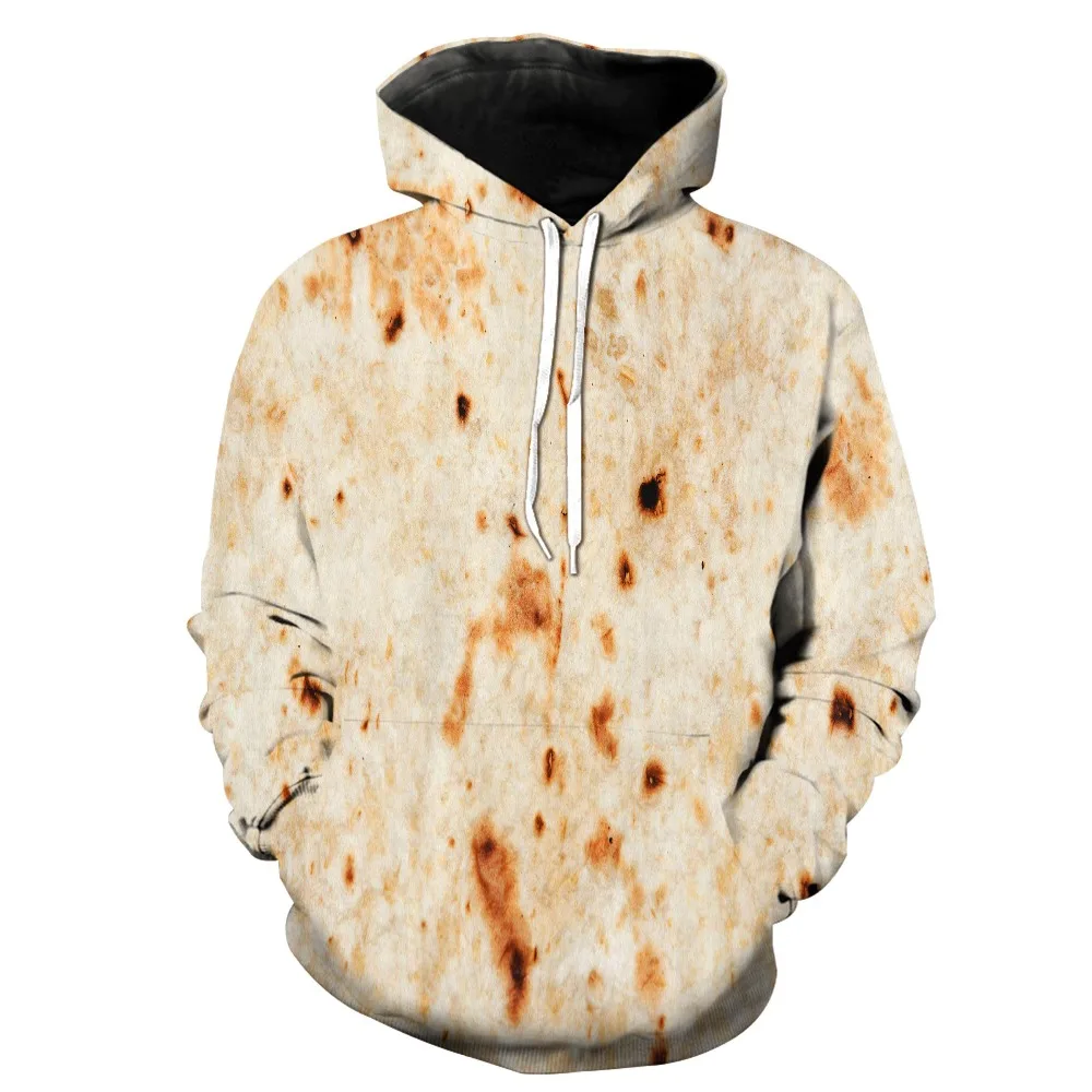 Burrito Blanket Throw Tortilla 3D Printed Hoodies Hooded T shirt Unisex