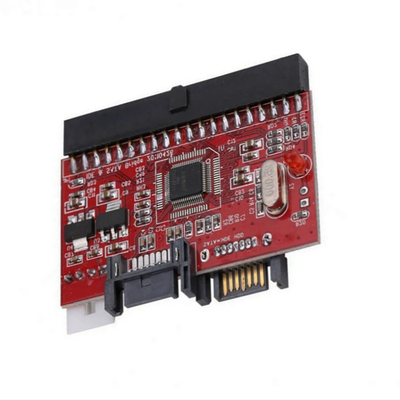 

2 In 1 IDE to SATA/SATA to IDE Adapter Converter Support Serial ATA 40pin IDE port Serial ATA port 4 pin power connector