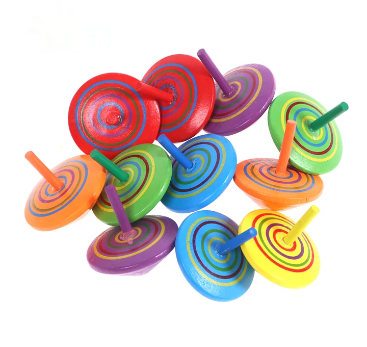 

Kids Toys Mini Fidget Spinner Whirling Wood Spin Top Party Toys For Children Autism Relief 1 2 3 Year Old