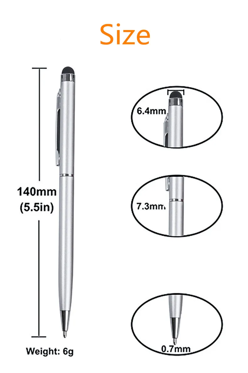 Рукописная емкостная ручка, Стилус двойного назначения, смартфоны универсальные для рукописного ввода сенсорный экран ручка для samsung ipad Tablet Phone PC