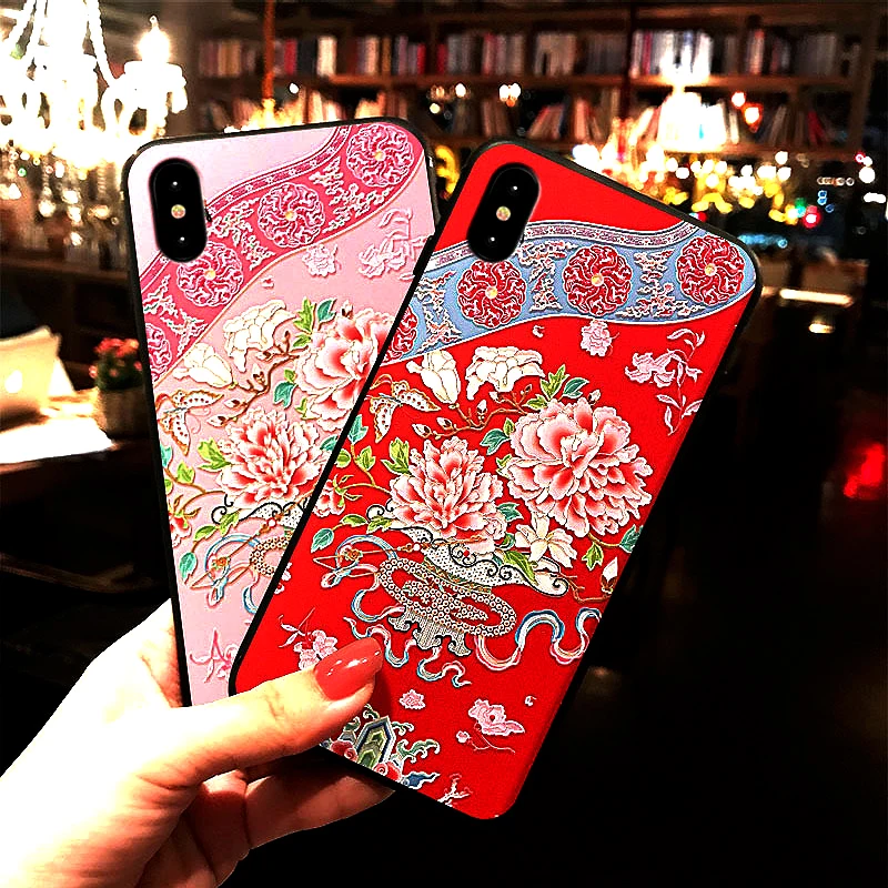 Для iPhone 6 plus 6s X 7 8 XR XS Max 11 pro 5 5S SE2 силиконовый матовый 3D рельефный чехол для