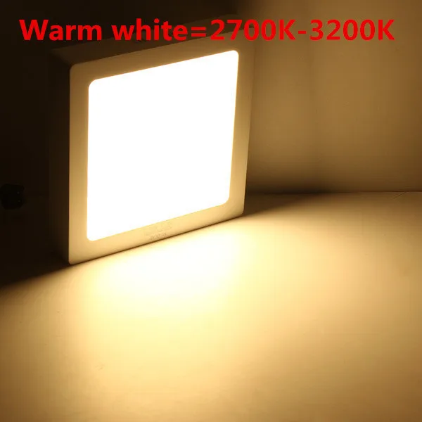 Teto + Led Luz do Painel Quadrado Levou Superfície Montado Downlight Driver Frete Grátis 22pcs 9w Ac85-265v 7 22pcs 9W AC85-265V Quadrado Levou Superfície Luz