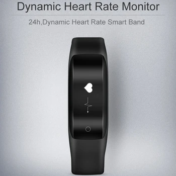 

Smart Bracelet Heart Rate Monitor 0.91'' OLED Display Wirless Smart Wrist Band For Android 4.4+ iOS 8+ Fitness Tracker