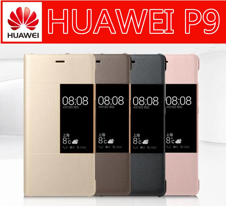 imágenes para 100% original huawei p9 case sin montura ventana de vista pu del cuero del tirón magnético casos cubierta protectora para el huawei p9 coque imágenes para 100% original huawei p9 case sin montura ventana de vista pu del cuero del tirón magnético casos cubierta protectora para el huawei p9 coque
