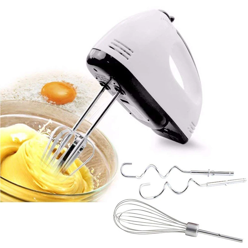 7 Speed Portable Electric Handheld Food Blender Multifunctional Double