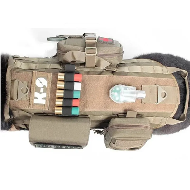 Куртка для собак MEGE с чехлом первой помощи MOLLE EMT тактический тренировочный жилет