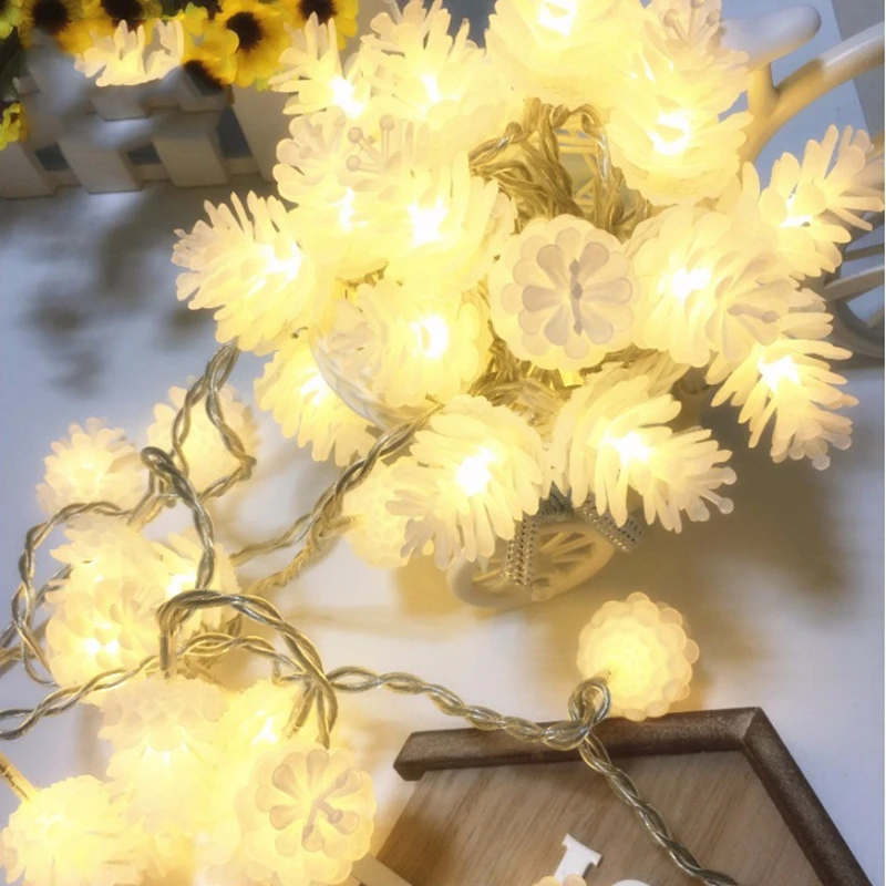 

Lighting Warm White Fairy Tale LED Battery Box / USB Pine Cone Holiday Strings Christmas Wedding New Year Party Decoration Light