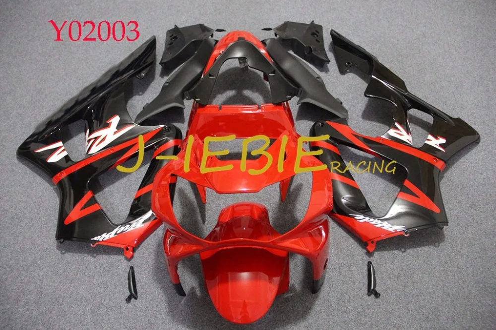 

BLACK RED Injection Fairing Body Work Frame Kit for HONDA CBR929RR 2000-2001 CBR900RR