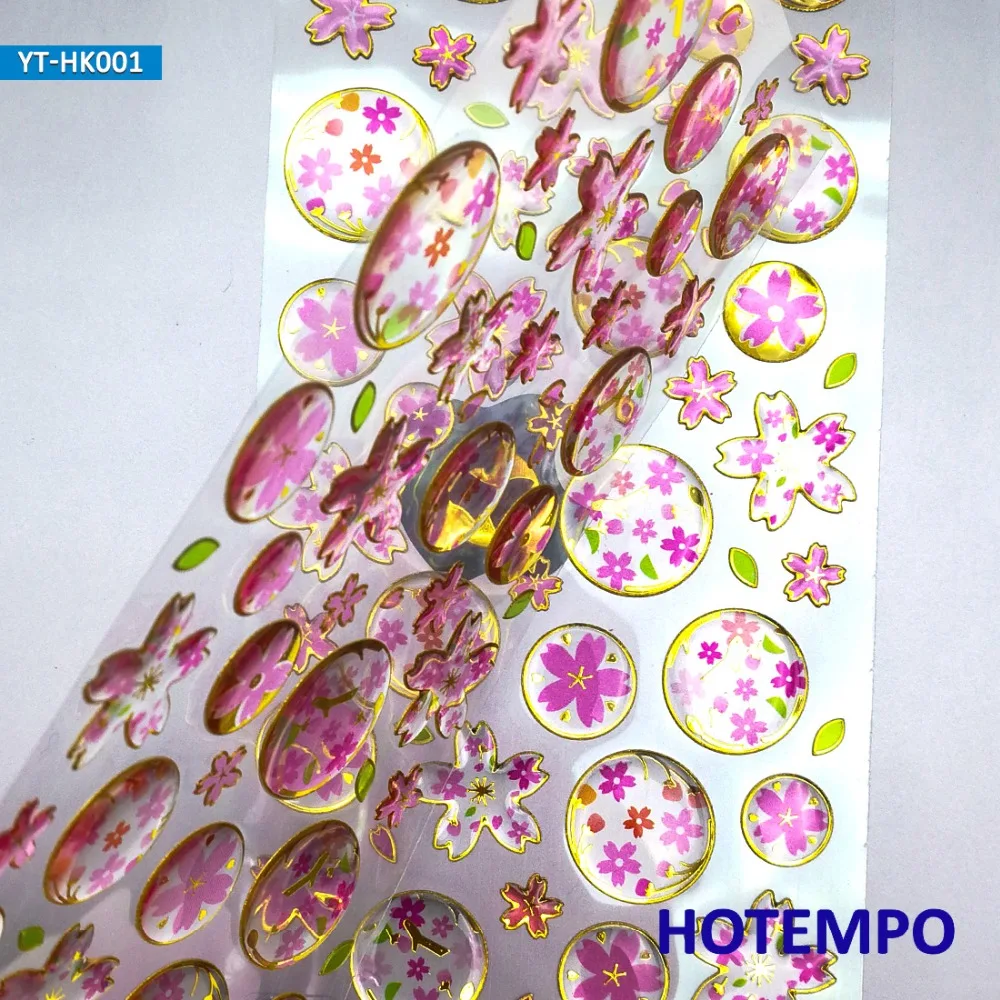 2 Sheets High Quality Crystal Epoxy Drop Shape Pegatinas 3D Pink Sakura Waterproof Children Diamond Stickers for Diary 2 Sheets High Quality Crystal Epoxy Drop Shape Pegatinas 3D Pink Sakura Waterproof Children Diamond Stickers for Diary