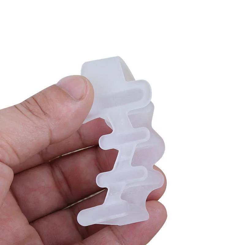 2-5 Holes 2Pcs/set Silicone Protector Toe Separator Corrector Bunion Thumb Valgus Protector Preventing Nail Tools Foot Care