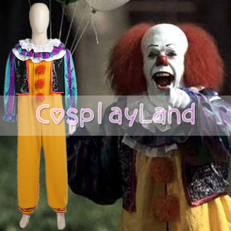 Клоун для детей Killing Pennywise карнавальный костюм на Хэллоуин взрослых Стивен Кинг