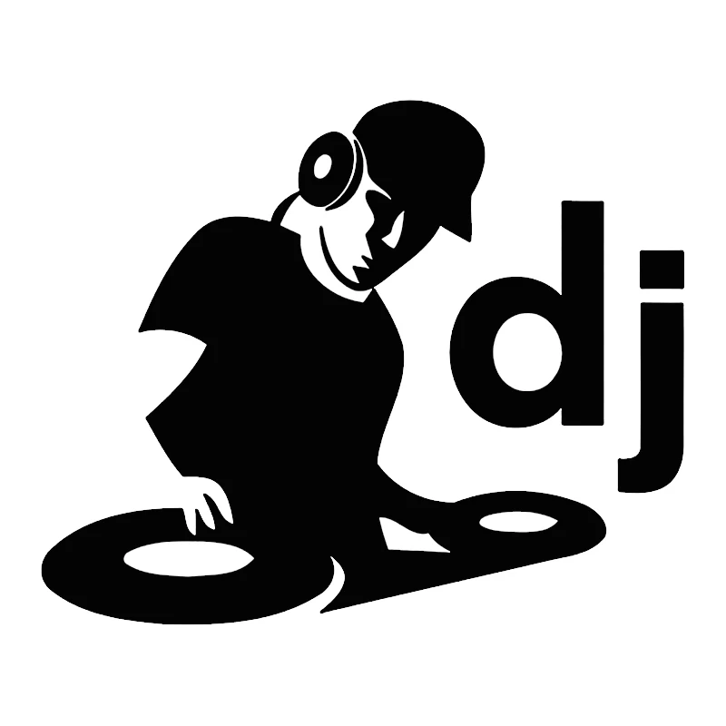 Автомобильная наклейка 3D виниловая музыкальная Клубная DJ Светоотражающая